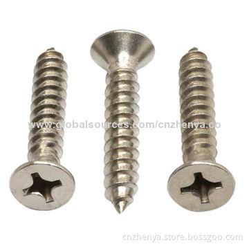 Pan head self-tapping screws, Csk head self-tapping screw manufacturer of stainless steel 304/316New